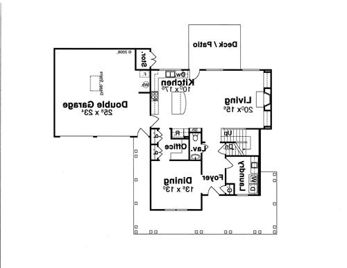 First Floor image of HAWTHORNE-C House Plan